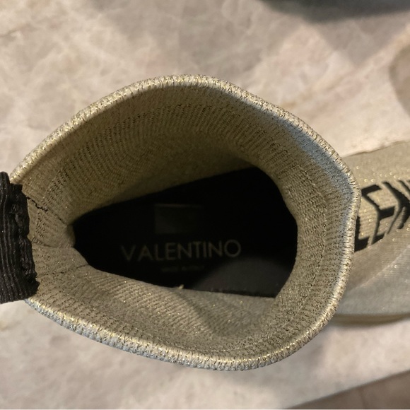 Valentino Melissa gold sock sneakers. NWT - Picture 9 of 10